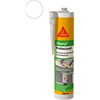Sika Cryl Professional - Sellador acrílico y masilla (300 ml)- color blanco